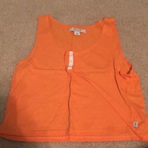 Orange crop top